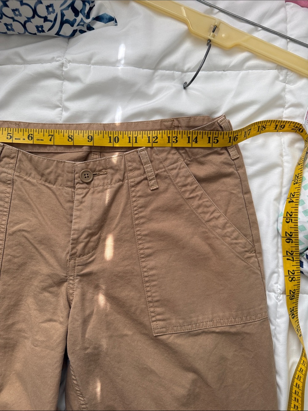 Brandy Melville Kim Straight Leg Pant, Dark Khaki - Picture 6 of 11
